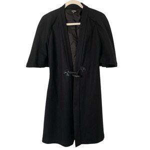 Kal Rieman Extra Small XS Black 100% Wool Toggle Closure Cale Style Jacket